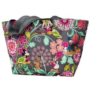 Disney Vera Bradley Beach Mickey Mouse and Friends Drawstring Tote EUC